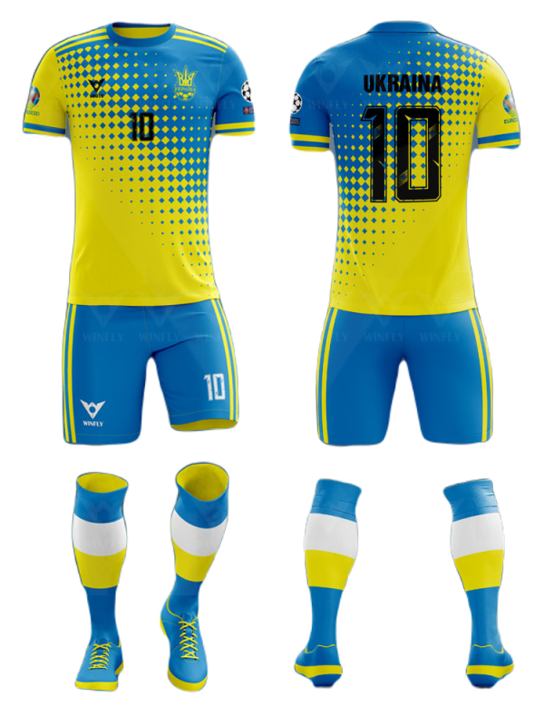 Áo bóng đá Đội Tuyển Ukraina- 0077