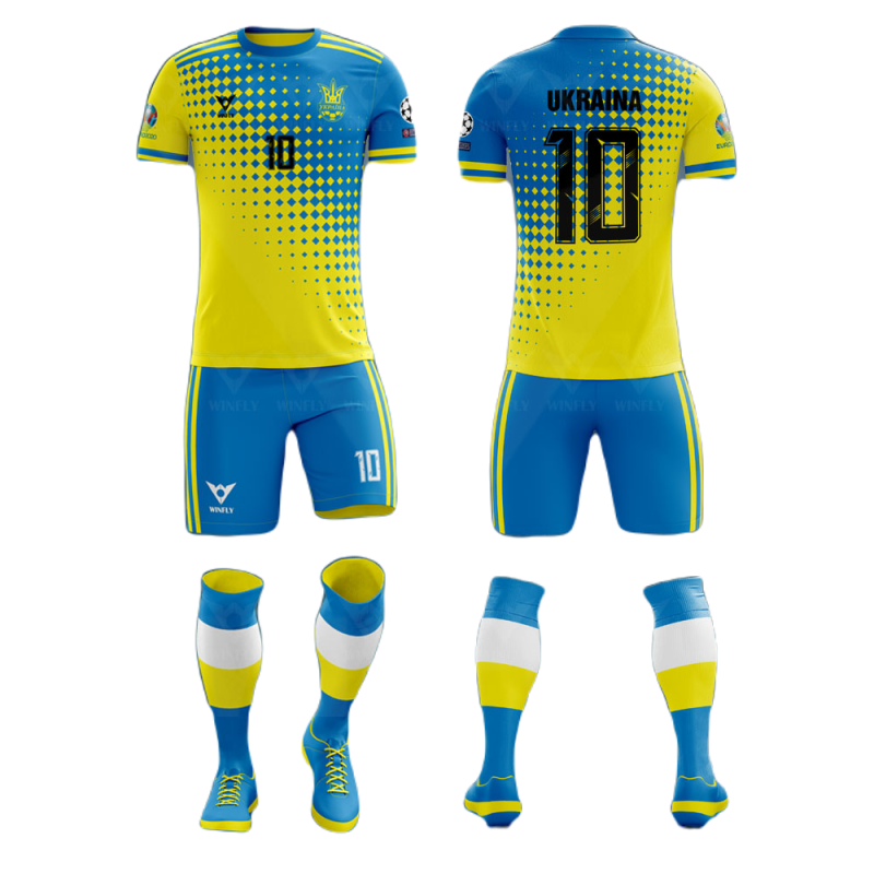 Áo bóng đá Đội Tuyển Ukraina- 0077