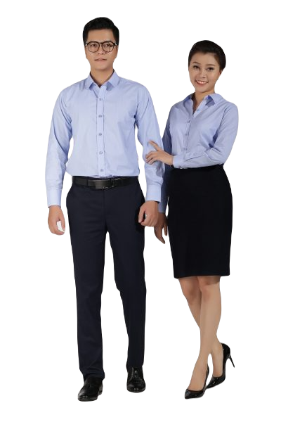 Áo sơ mi công sở đồng phục công ty thiết kế theo yêu cầu mẫu 22