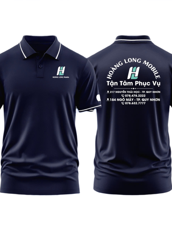 Áo thun đồng phục Polo Điện Thoại Hoàng Long Mobile