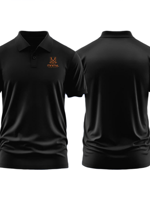 Áo thun đồng phục Polo công ty Minimal Design & Build Đen