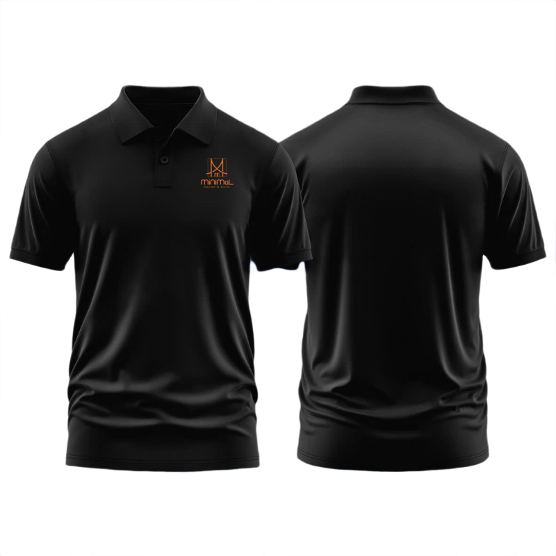 Áo thun đồng phục Polo công ty Minimal Design & Build Đen