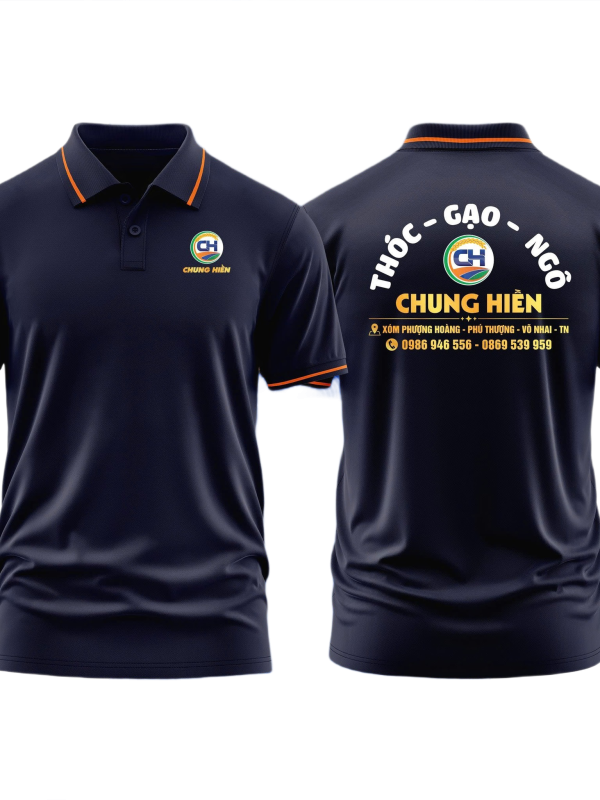 Áo thun đồng phục Polo Cửa Hà̀ng Thóc Gạo Ngô Chung Hiền