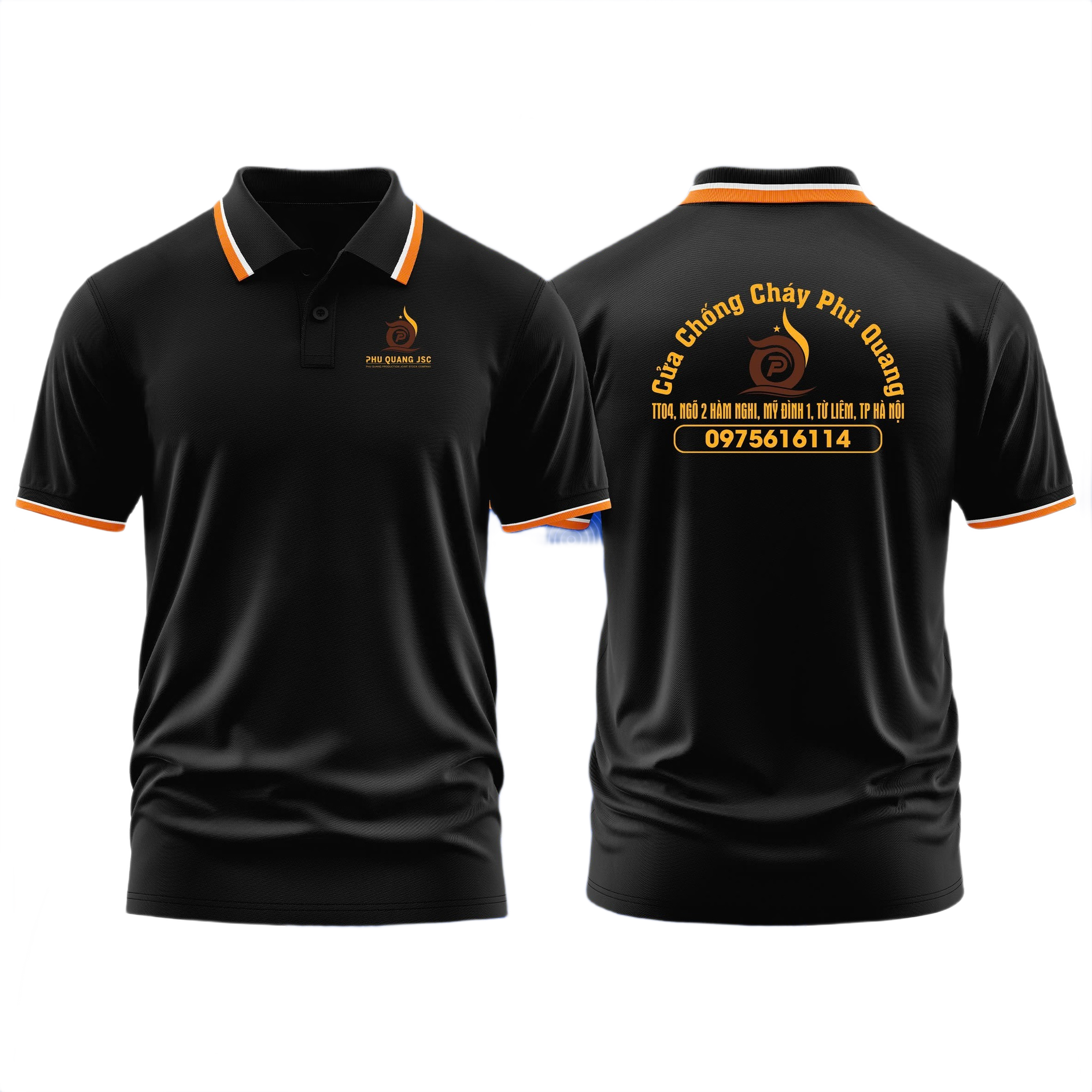 Áo thun đồng phục Polo Cửa Chống Cháy Phú Quang