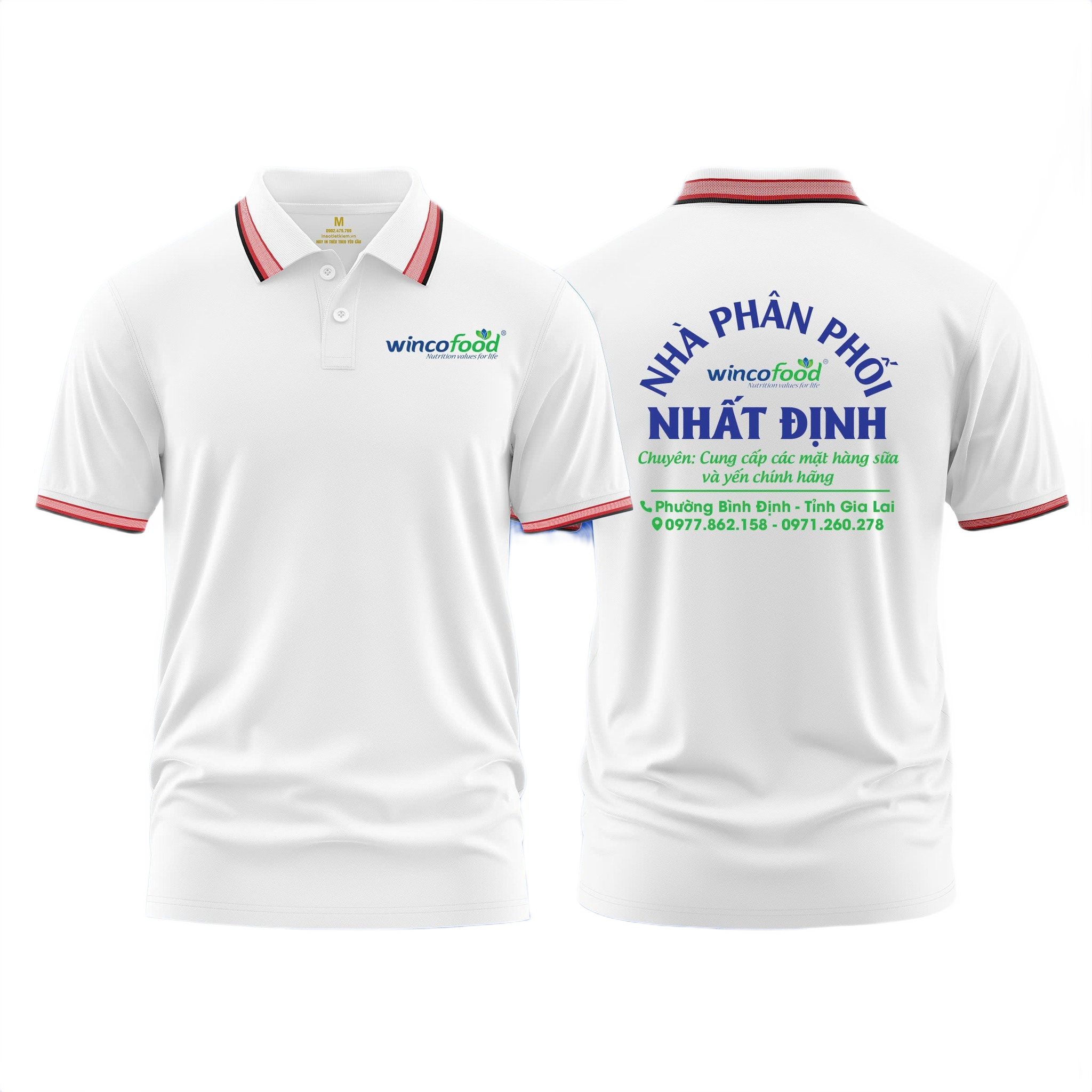 Áo thun đồng phục Polo Nhà Phân Phối Sữa Nhất Định