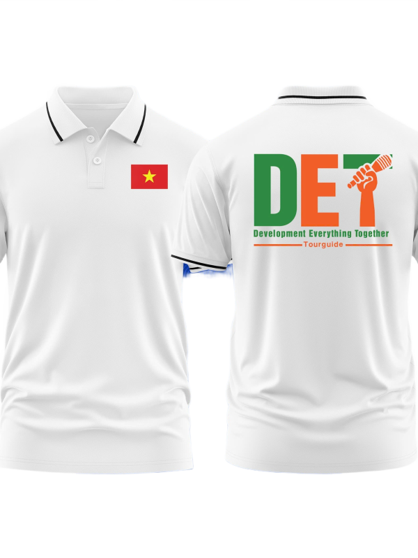 Áo thun đồng phục Polo Hướng Dẫn Viên Du Lịch DET