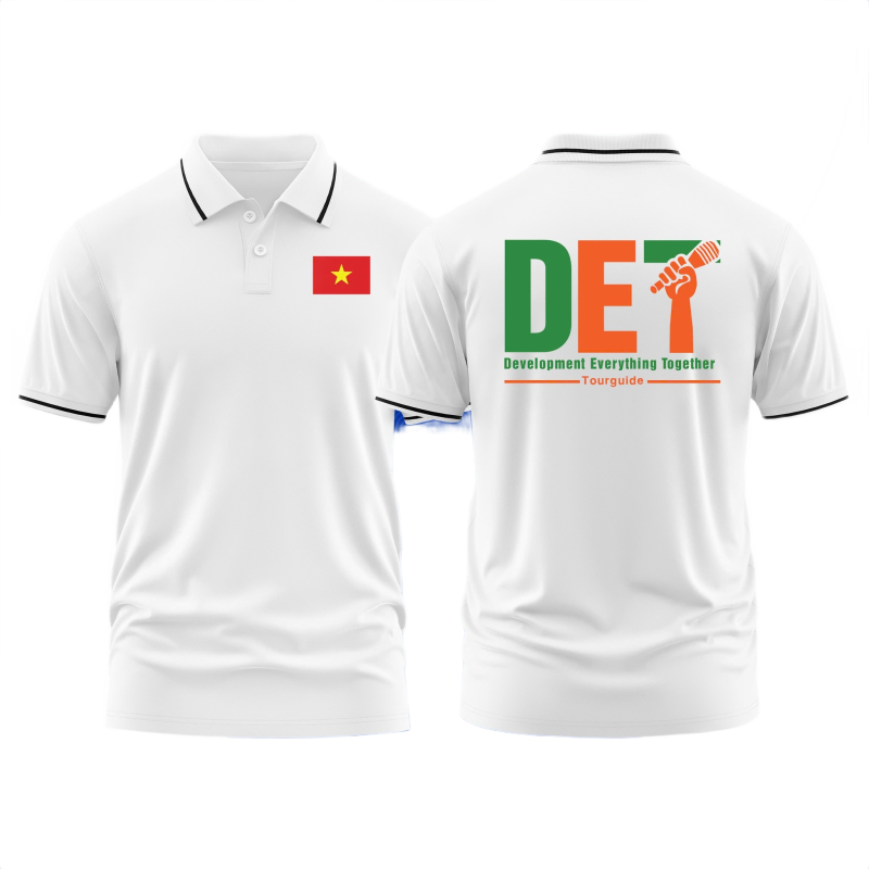 Áo thun đồng phục Polo Hướng Dẫn Viên Du Lịch DET
