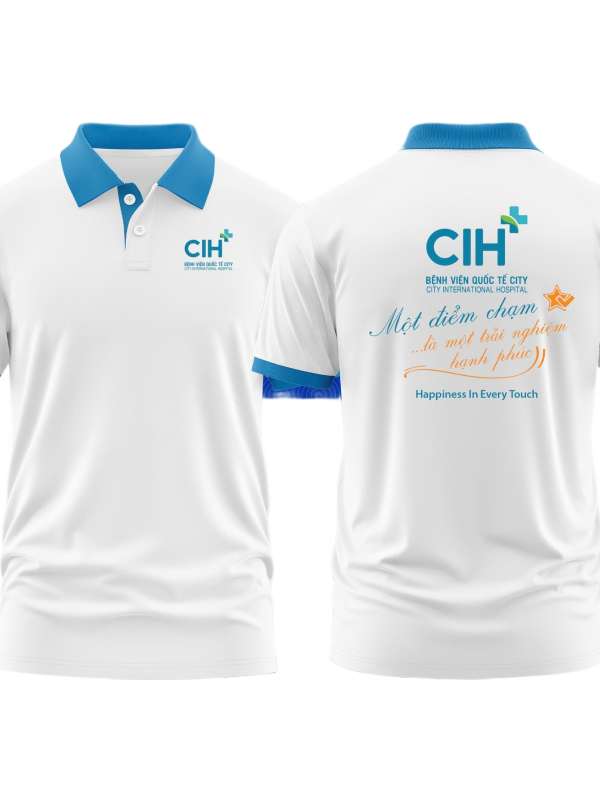 Áo thun đồng phục Polo Bệnh Viện Quốc Tế CIH