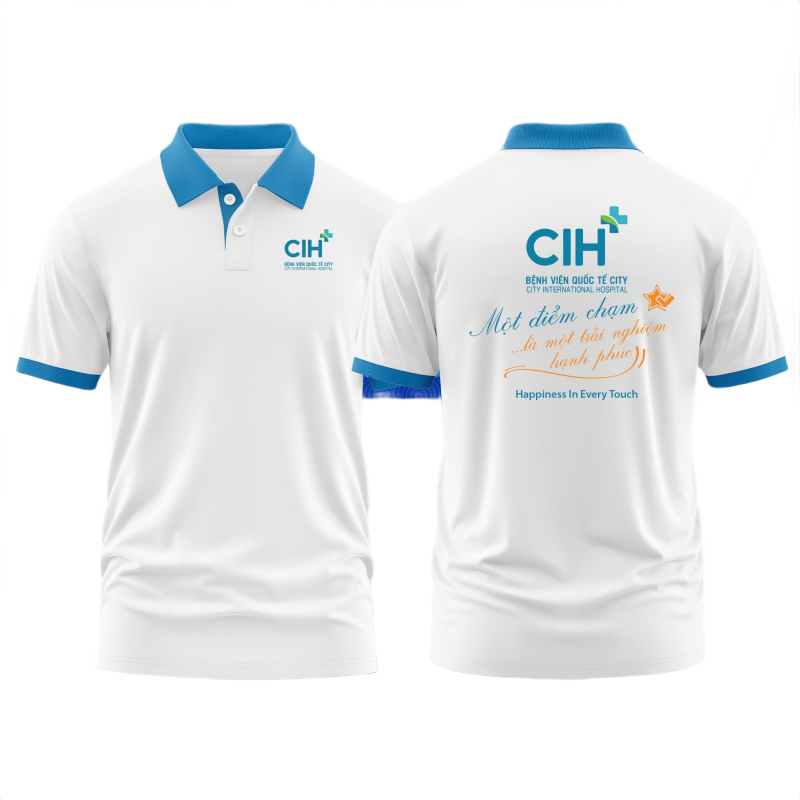 Áo thun đồng phục Polo Bệnh Viện Quốc Tế CIH