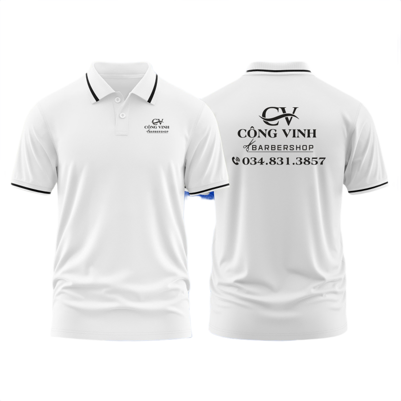 Áo thun đồng phục Polo Barber Shop Công Vinh