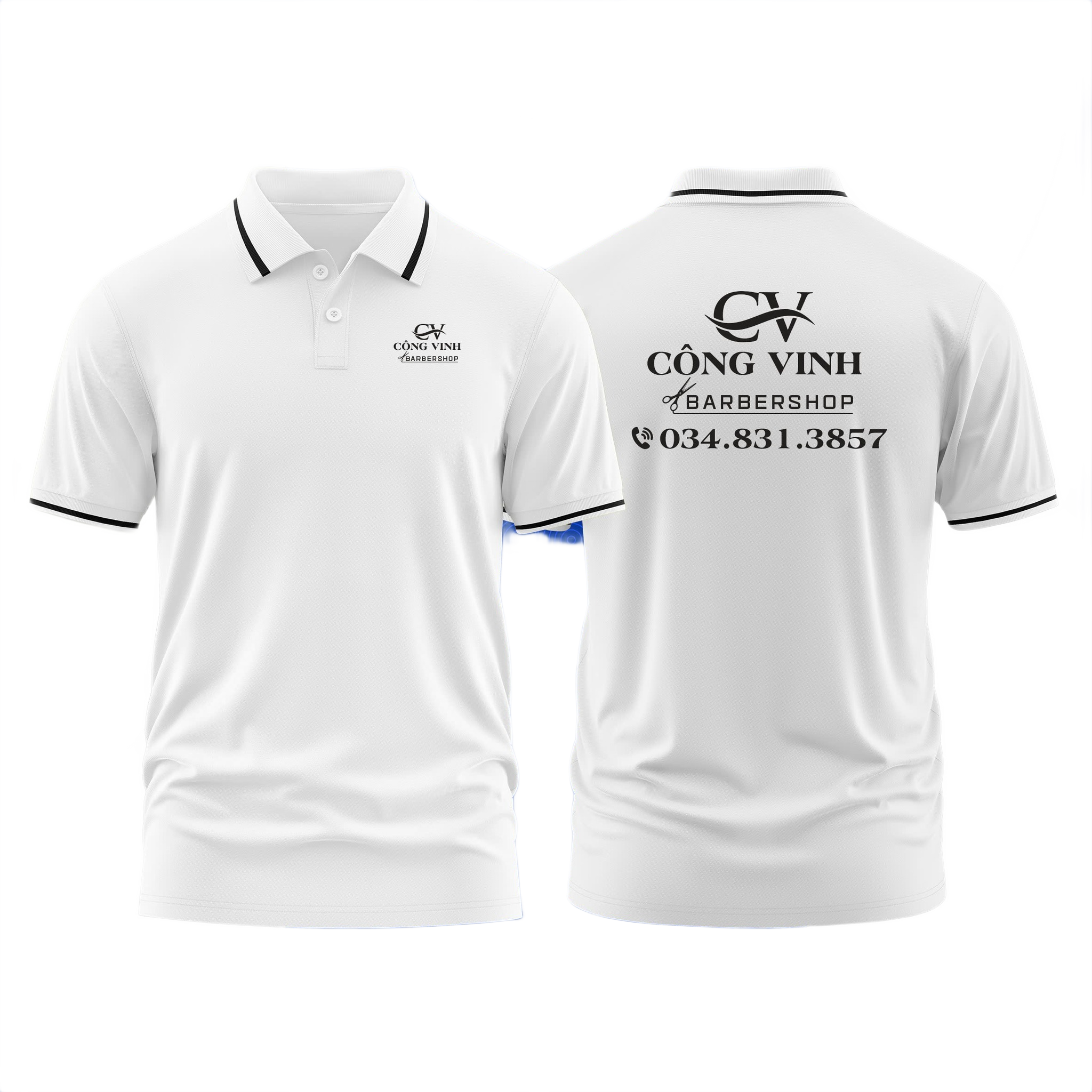 Áo thun đồng phục Polo Barber Shop Công Vinh