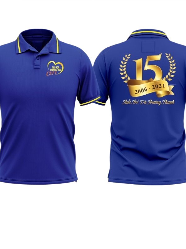 Áo thun đồng phục Polo Họp Lớp 15 Năm CK11 Đại Học Thương Mại