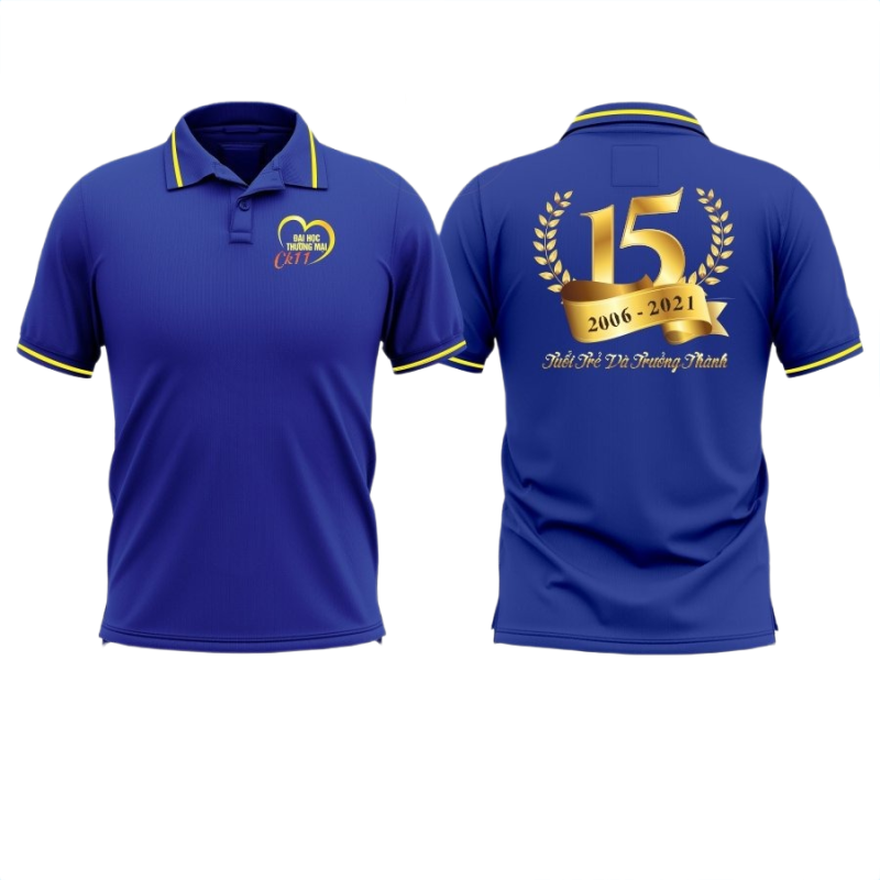 Áo thun đồng phục Polo Họp Lớp 15 Năm CK11 Đại Học Thương Mại