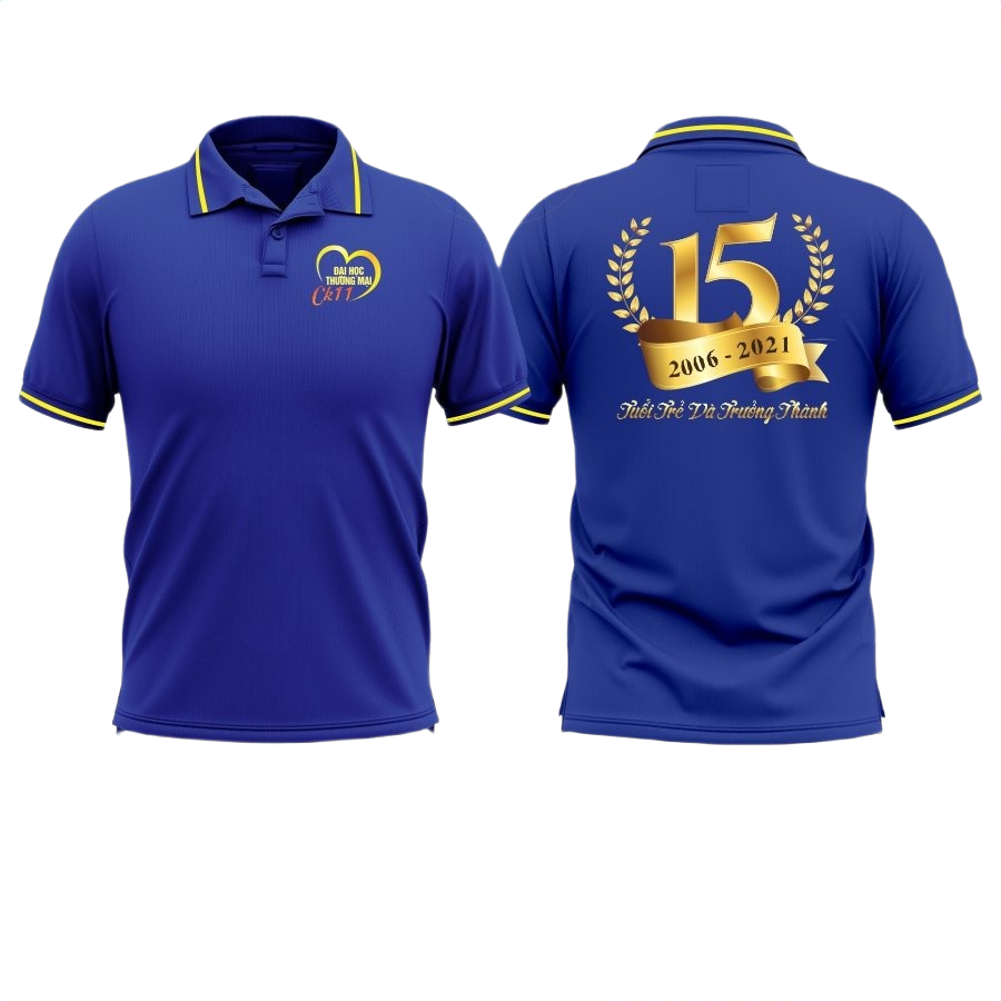 Áo thun đồng phục Polo Họp Lớp 15 Năm CK11 Đại Học Thương Mại