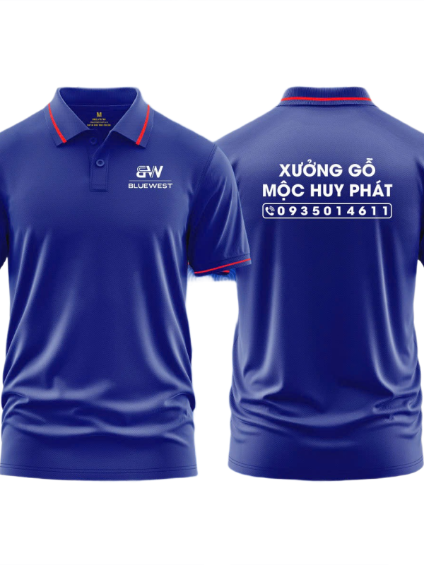 Áo thun đồng phục Polo Xưởng Gỗ Mộc Huy Phát