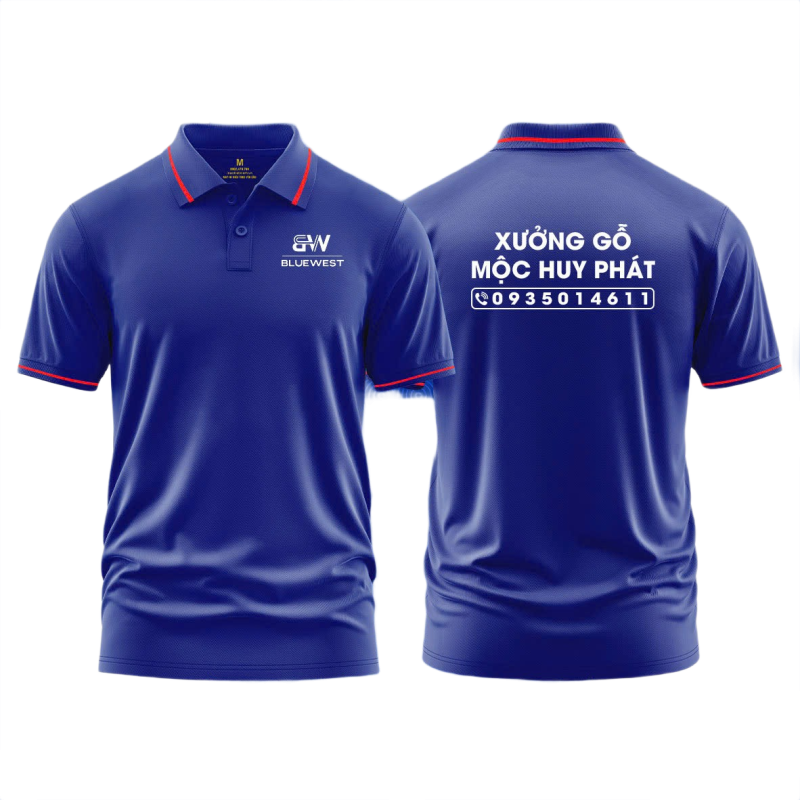 Áo thun đồng phục Polo Xưởng Gỗ Mộc Huy Phát