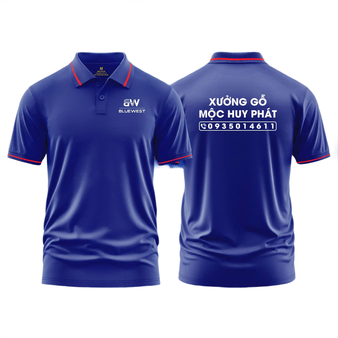 Áo thun đồng phục Polo Xưởng Gỗ Mộc Huy Phát