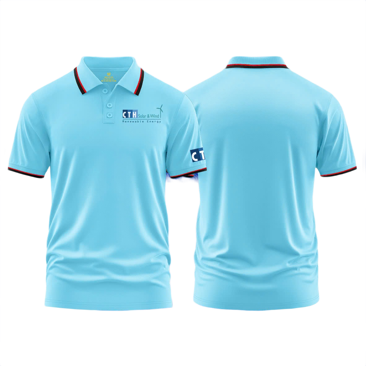 Áo thun đồng phục Polo Năng Lượng Tái Tạo CTH Solar & Wind