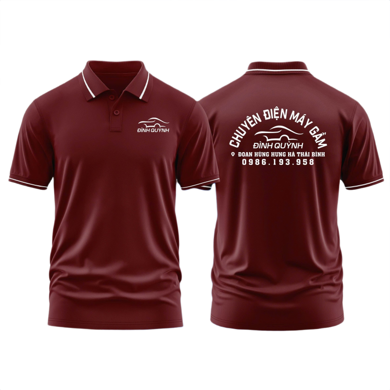 Áo thun đồng phục Polo Chuyên Điện Máy Gầm Đình Quỳnh