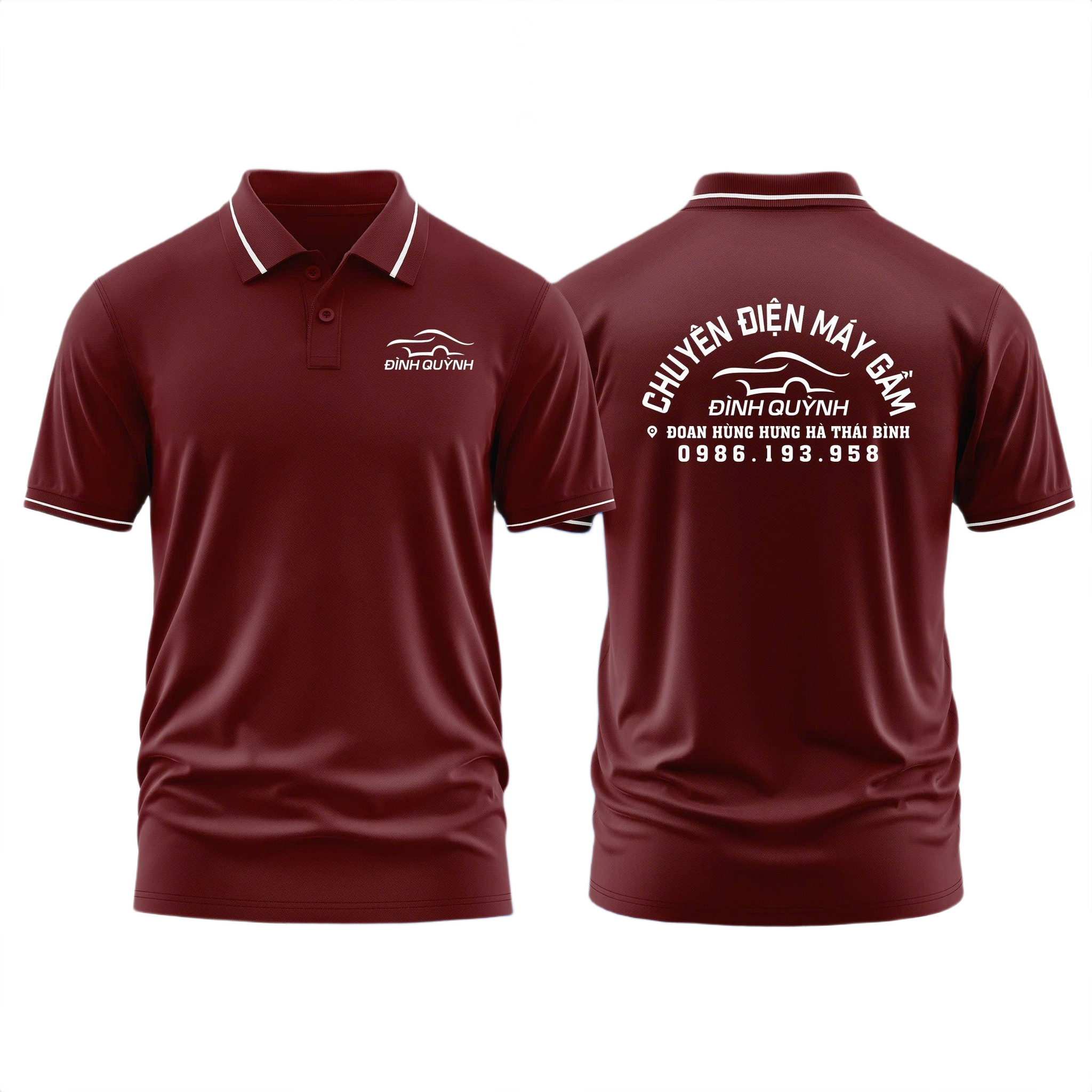 Áo thun đồng phục Polo Chuyên Điện Máy Gầm Đình Quỳnh