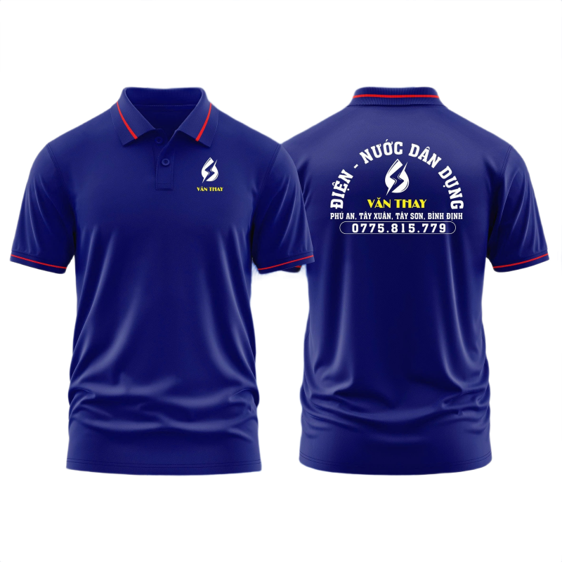 Áo thun đồng phục Polo Cửa Hàng Điện Nước Dân Dụng Văn Thay