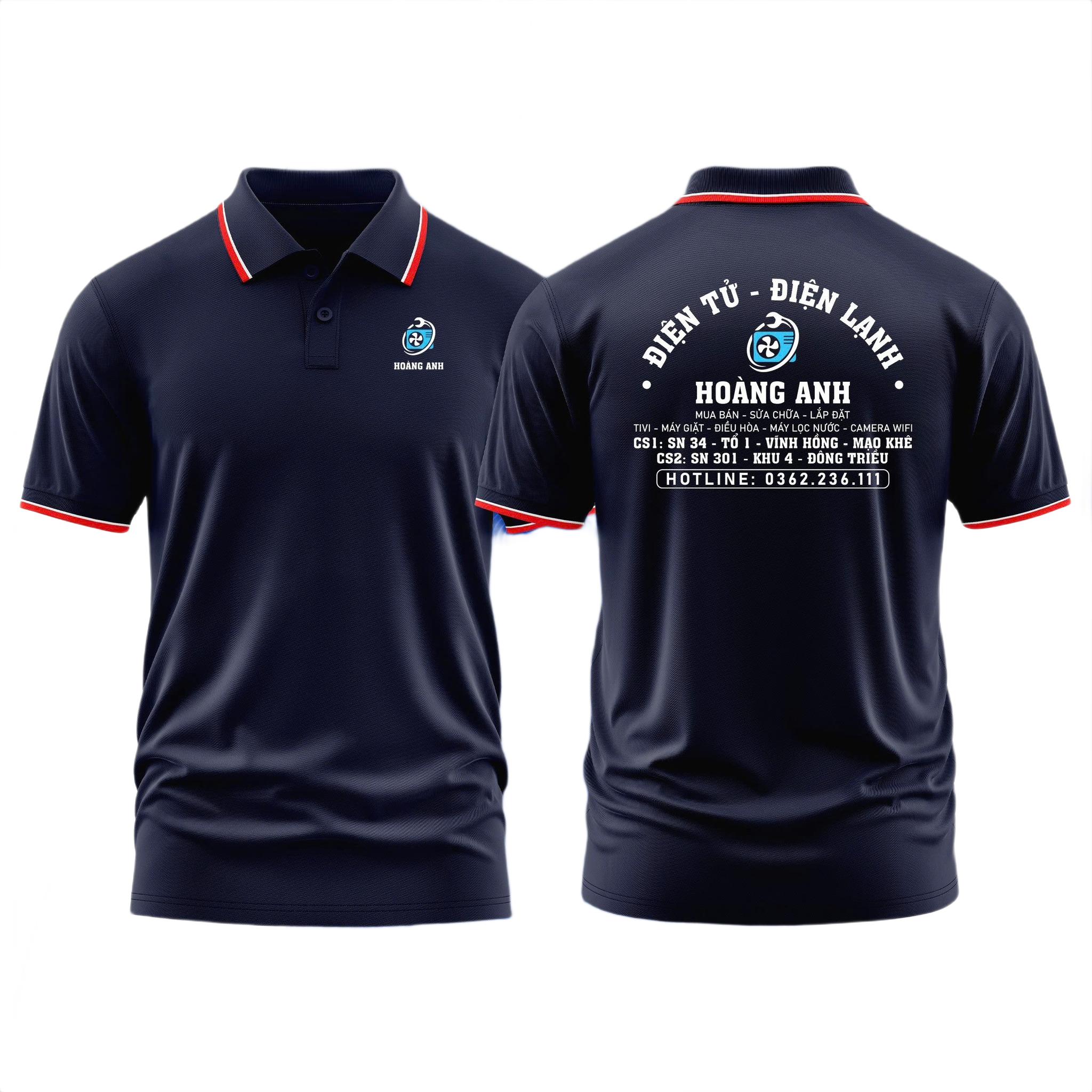 Áo thun đồng phục Polo Điện Tử Điện Lạnh Hoàng Anh