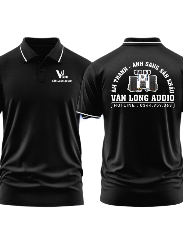 Áo thun đồng phục Polo Âm Thanh Ánh Sáng Văn Long Audio
