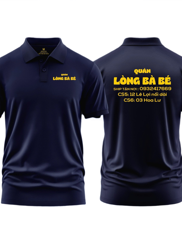 Áo thun đồng phục Polo Quán Lòng Bà Bé