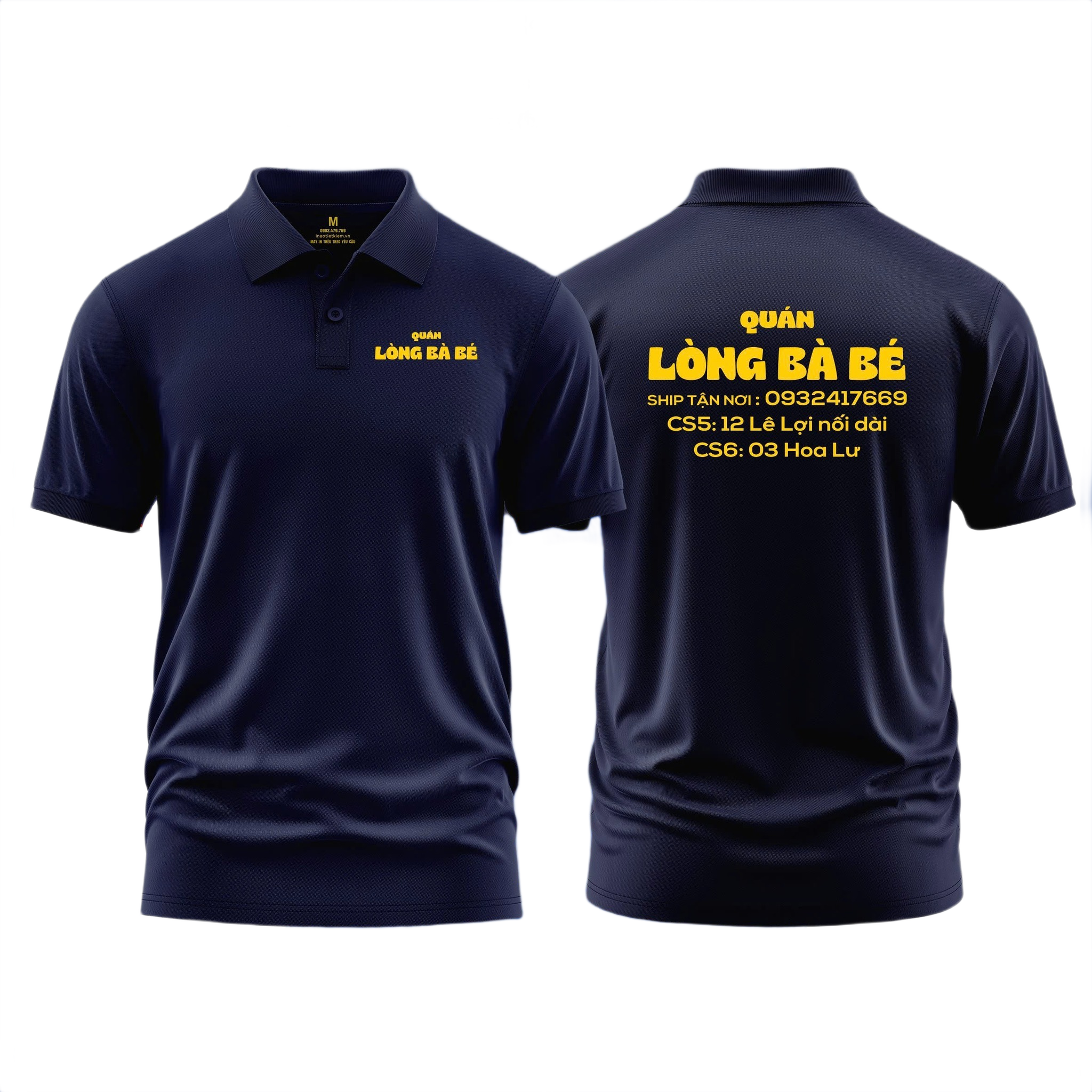Áo thun đồng phục Polo Quán Lòng Bà Bé