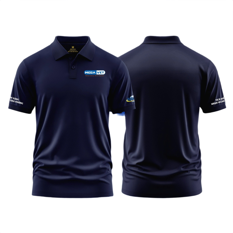 Áo thun đồng phục Polo công ty Cổ Phần Thú Y Mega Việt Nam