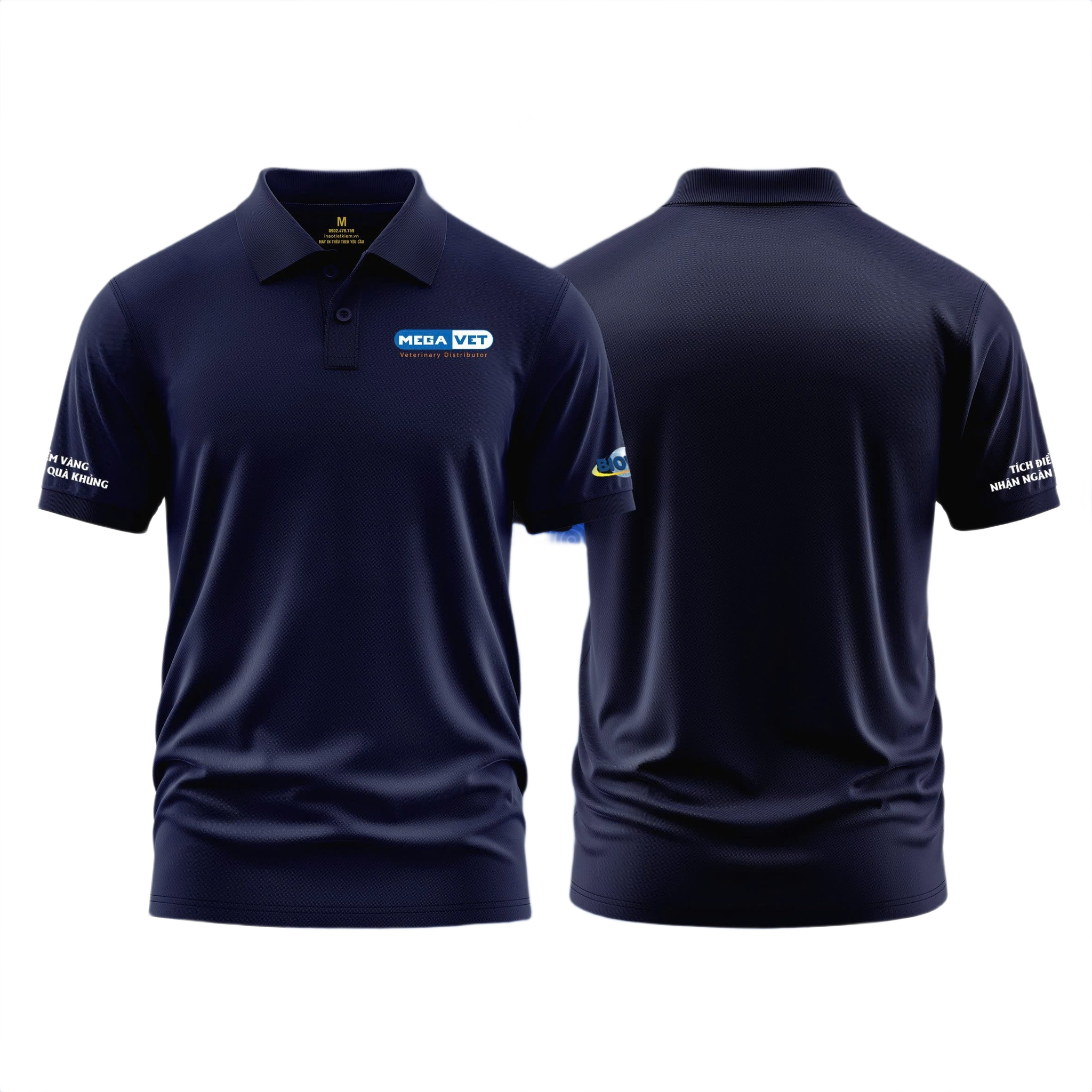 Áo thun đồng phục Polo công ty Cổ Phần Thú Y Mega Việt Nam
