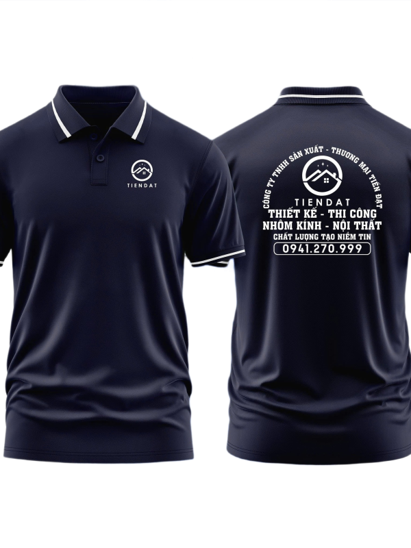 Áo thun đồng phục Polo Thiết Kế Thi Công Nội Thất Nhôm Kính Tiến Đạt