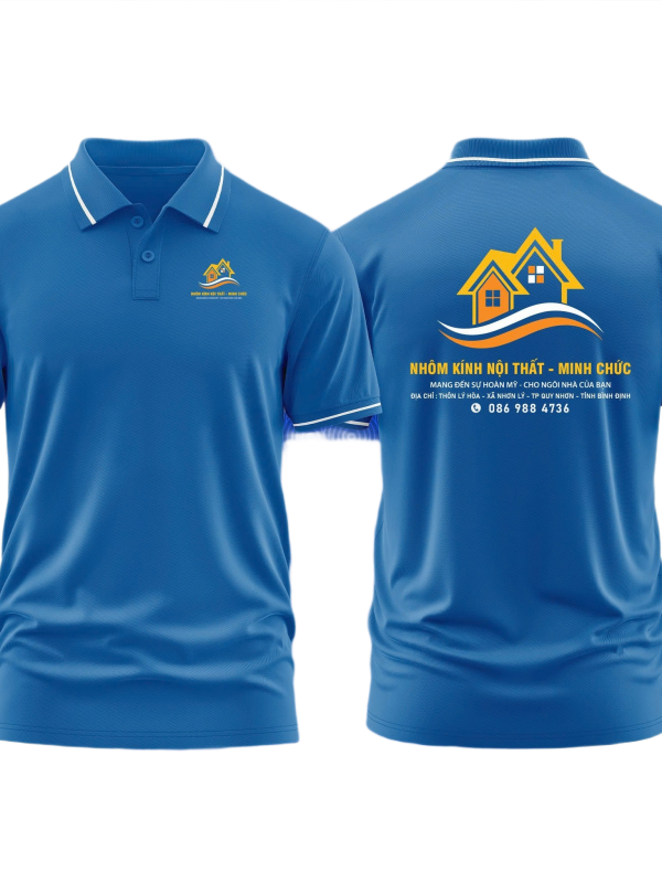 Áo thun đồng phục Polo Nhôm Kính Nội Thất Minh Chức