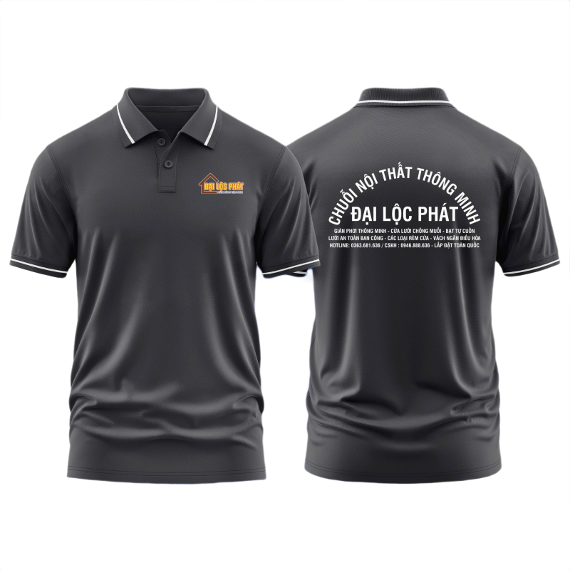 Áo thun đồng phục Polo Chuỗi Nội Thất Thông Minh Đại Lộc Phát
