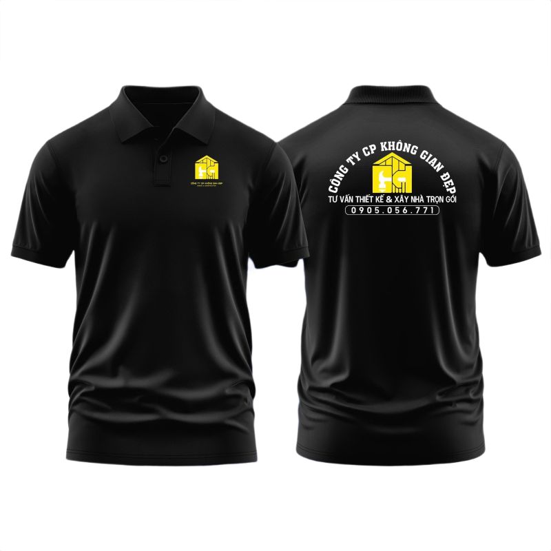 Áo thun đồng phục Polo công ty Cổ̉ Phần Không Gian Đẹp
