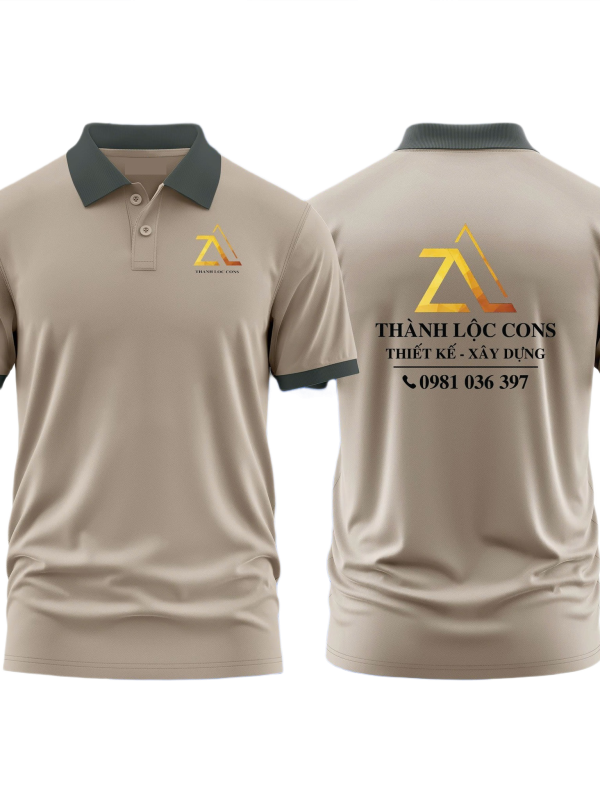 Áo thun đồng phục Polo Thiết Kế Xây Dựng Thành Lộc Cons