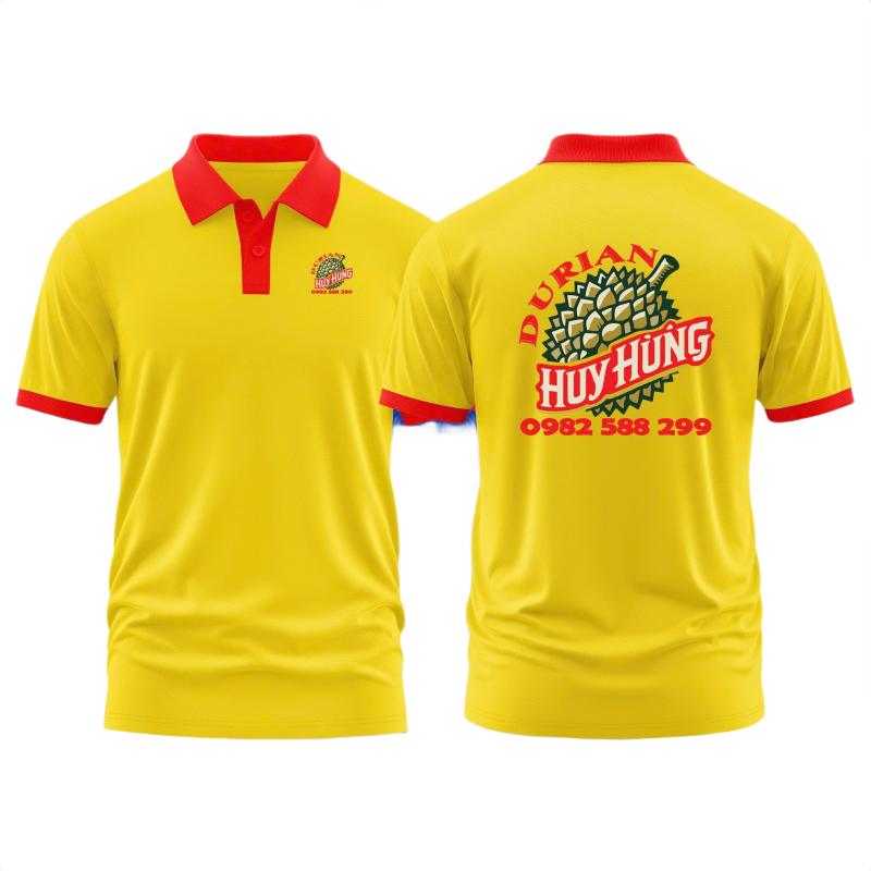 Áo thun đồng phục Polo Vựa Sầu Riêng Huy Hùng