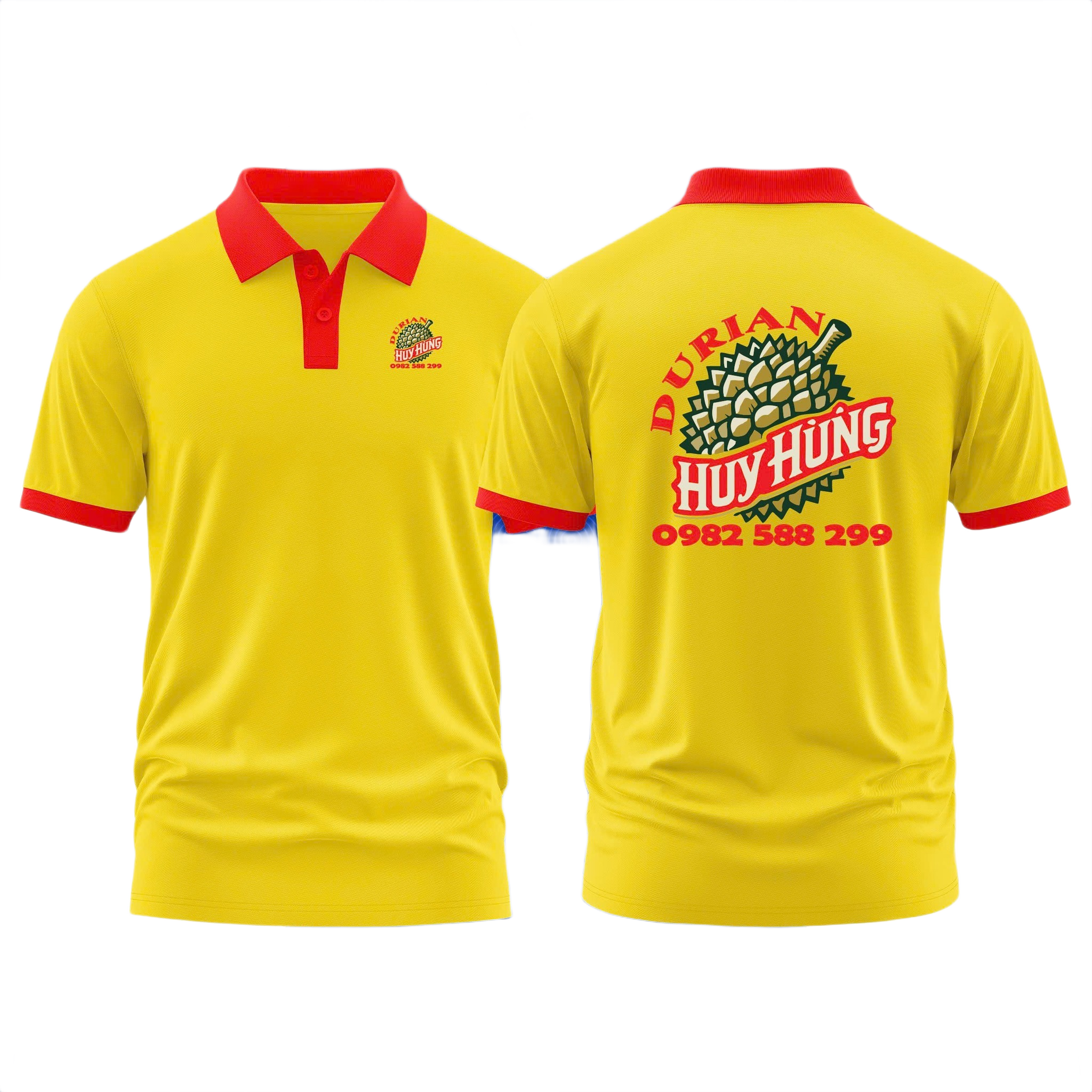 Áo thun đồng phục Polo Vựa Sầu Riêng Huy Hùng
