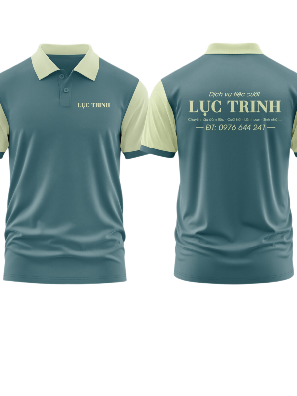 Áo thun đồng phục Polo Dịch Vụ Tiệc Cưới Lục Trinh