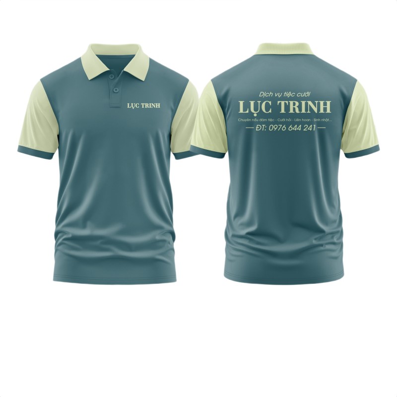 Áo thun đồng phục Polo Dịch Vụ Tiệc Cưới Lục Trinh