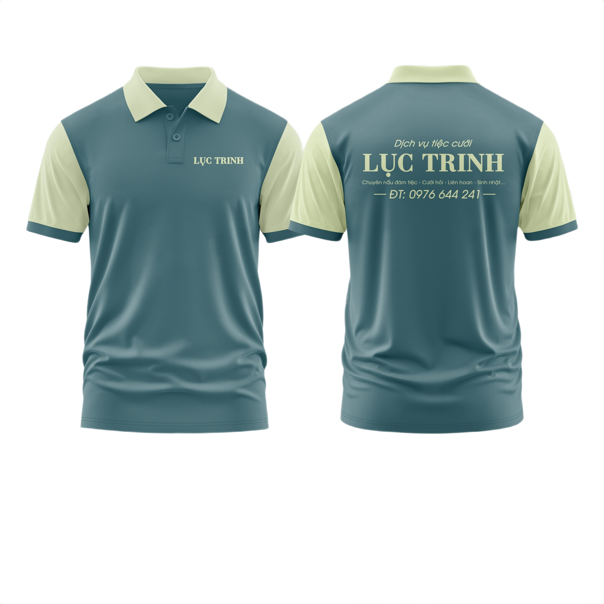 Áo thun đồng phục Polo Dịch Vụ Tiệc Cưới Lục Trinh