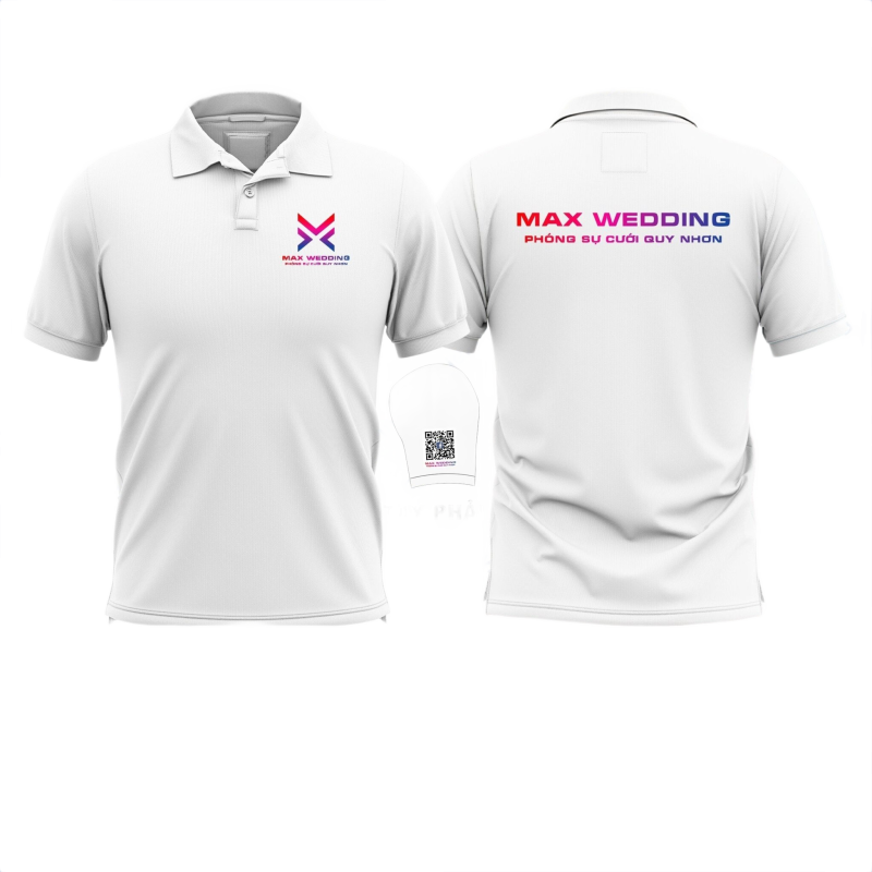 Áo thun đồng phục Polo Phóng Sự cưới Quy Nhơn Max Wedding