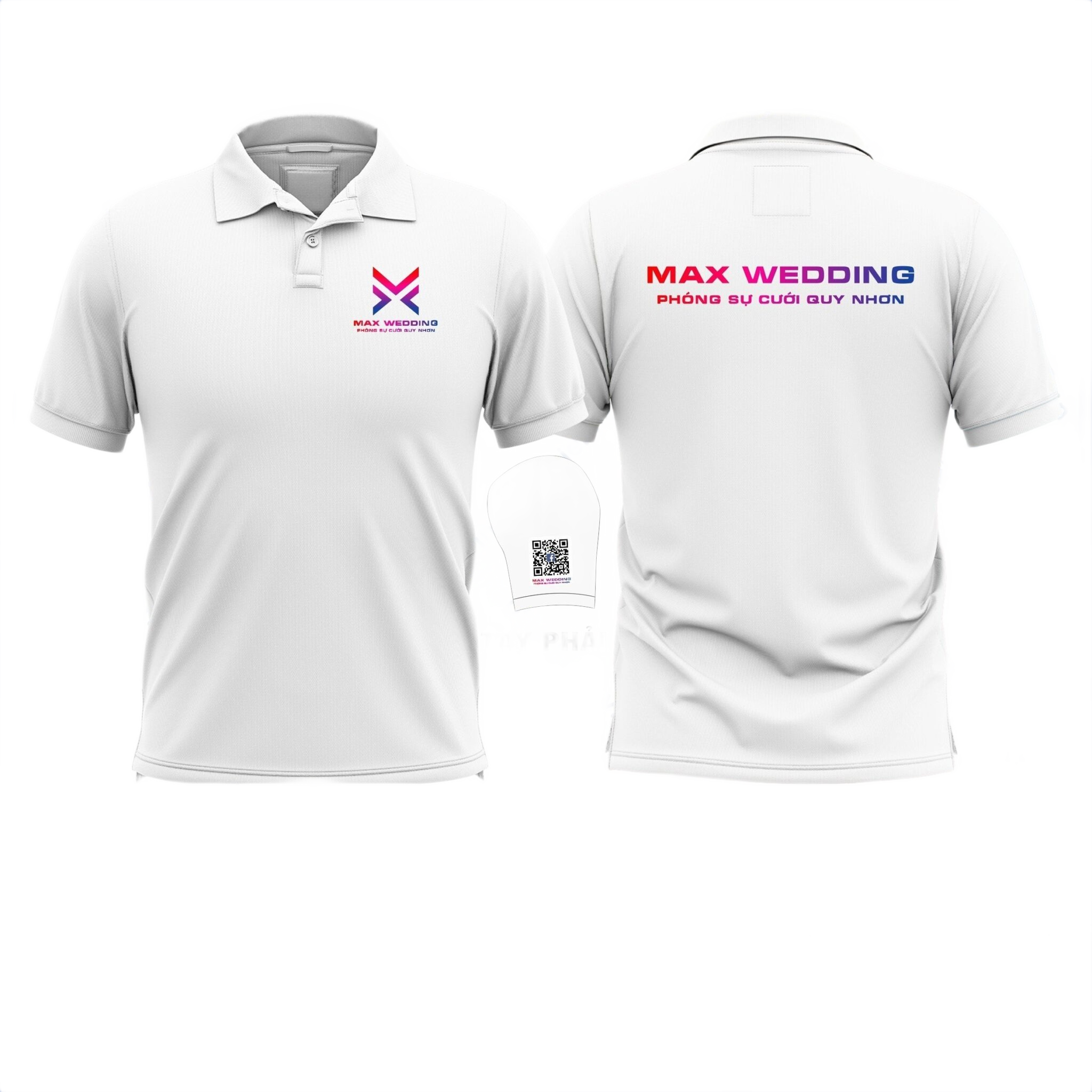 Áo thun đồng phục Polo Phóng Sự cưới Quy Nhơn Max Wedding