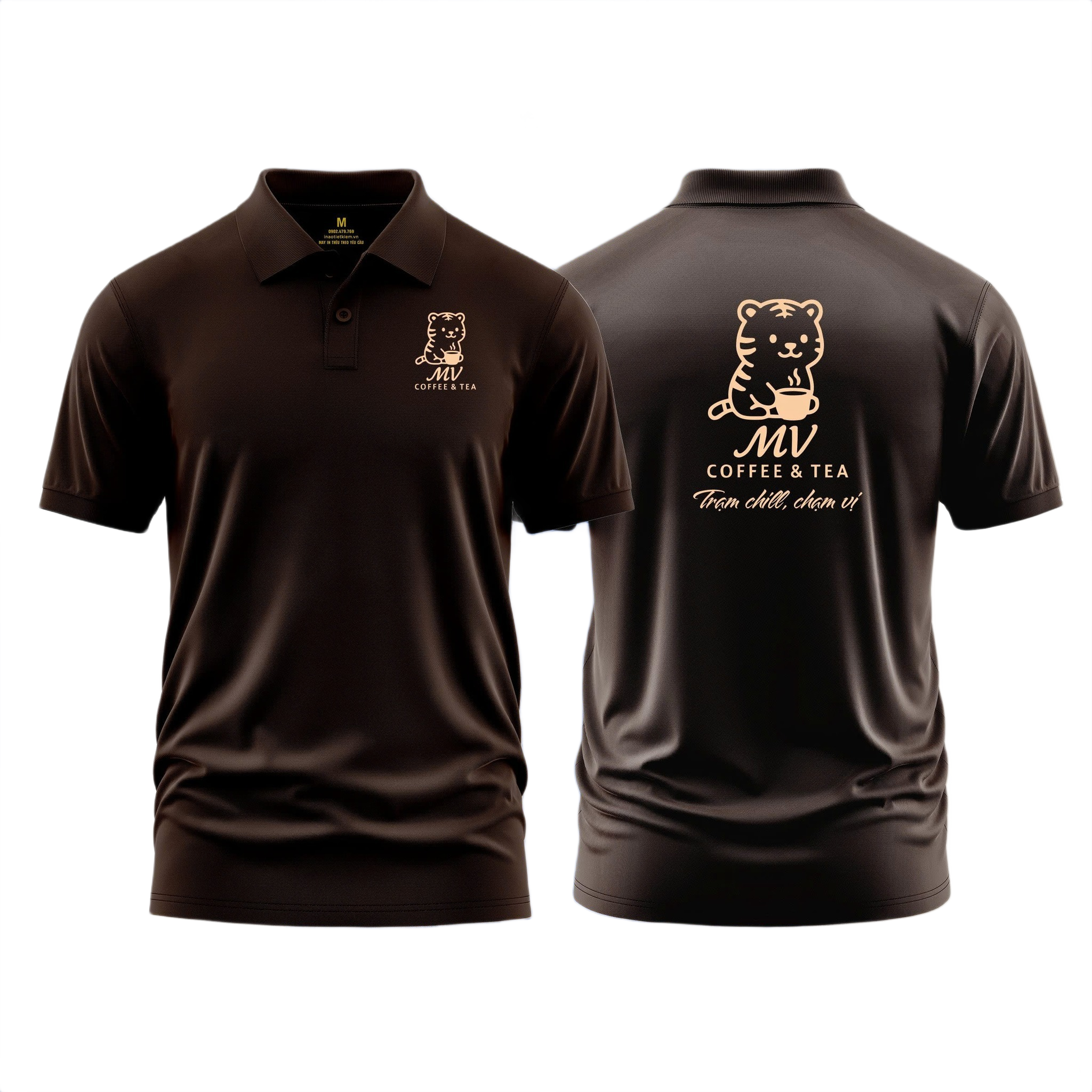 Áo thun đồng phục Polo MV Coffee & Tea