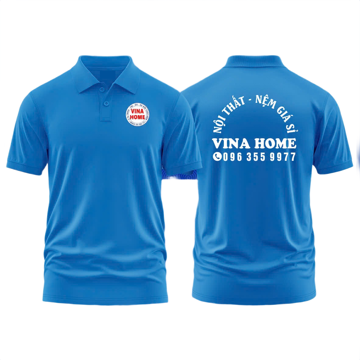 Áo thun đồng phục Polo Nội Thất Nệm Giá Sỉ Vina Home