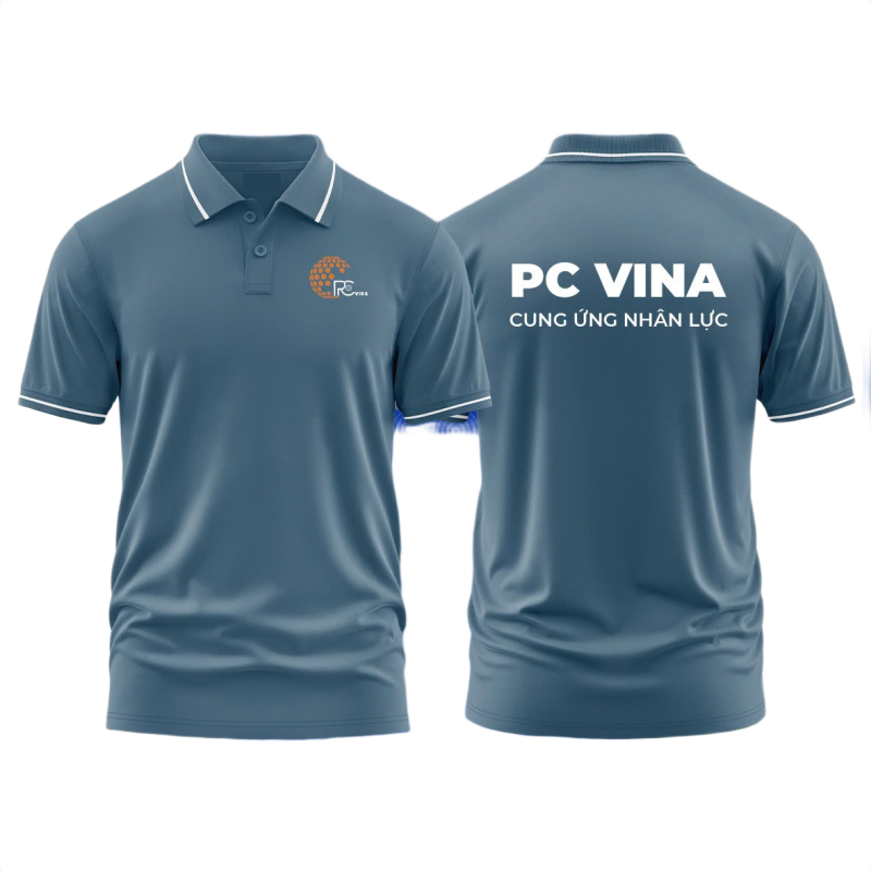 Áo thun đồng phục Polo Cung Ứng Nhân Lực PC Vina