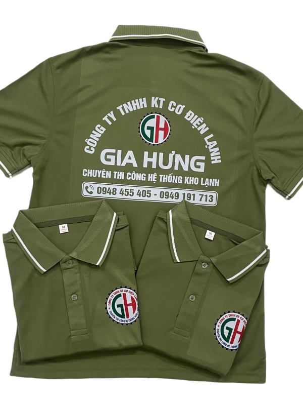 Áo thun đồng phục Polo công ty TNHH KT Cơ Điện Lạnh Gia Hưng