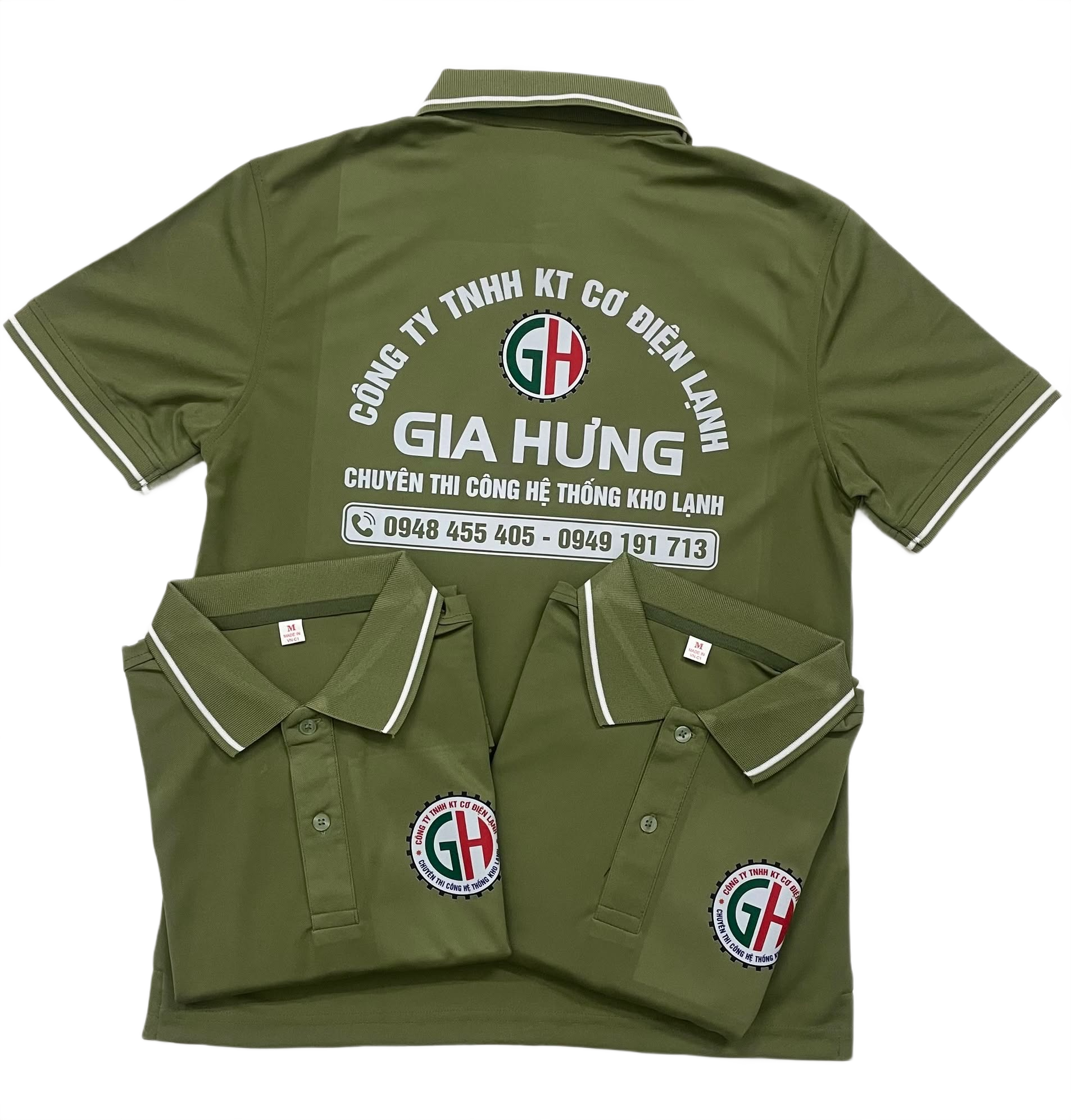 Áo thun đồng phục Polo công ty TNHH KT Cơ Điện Lạnh Gia Hưng