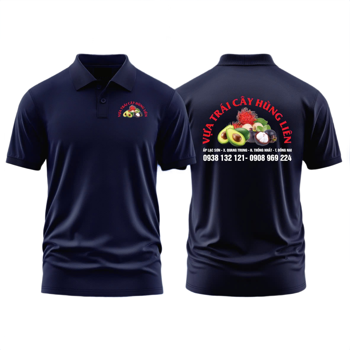 Áo thun đồng phục Polo Vựa Trái Cây Hùng Liên