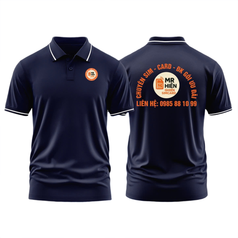 Áo thun đồng phục Polo Mr Hiền Ghiền Simcard